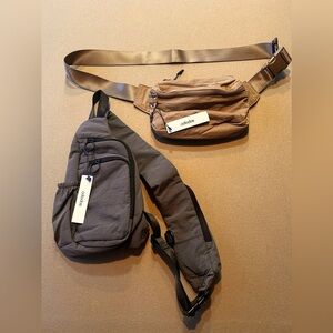 NWT Ododos Crossbody Bag Set - adjustable sling and belt bag​​​